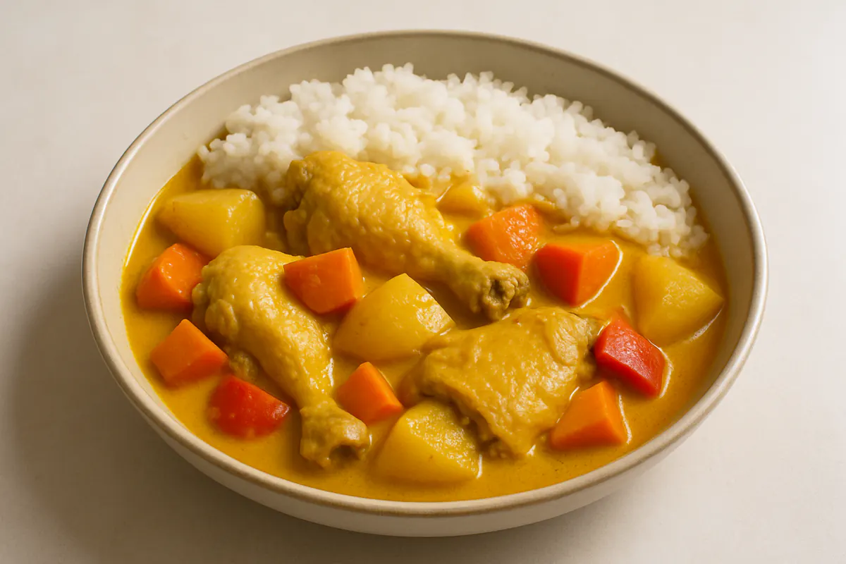 Illustration of Pinoy chicken curry