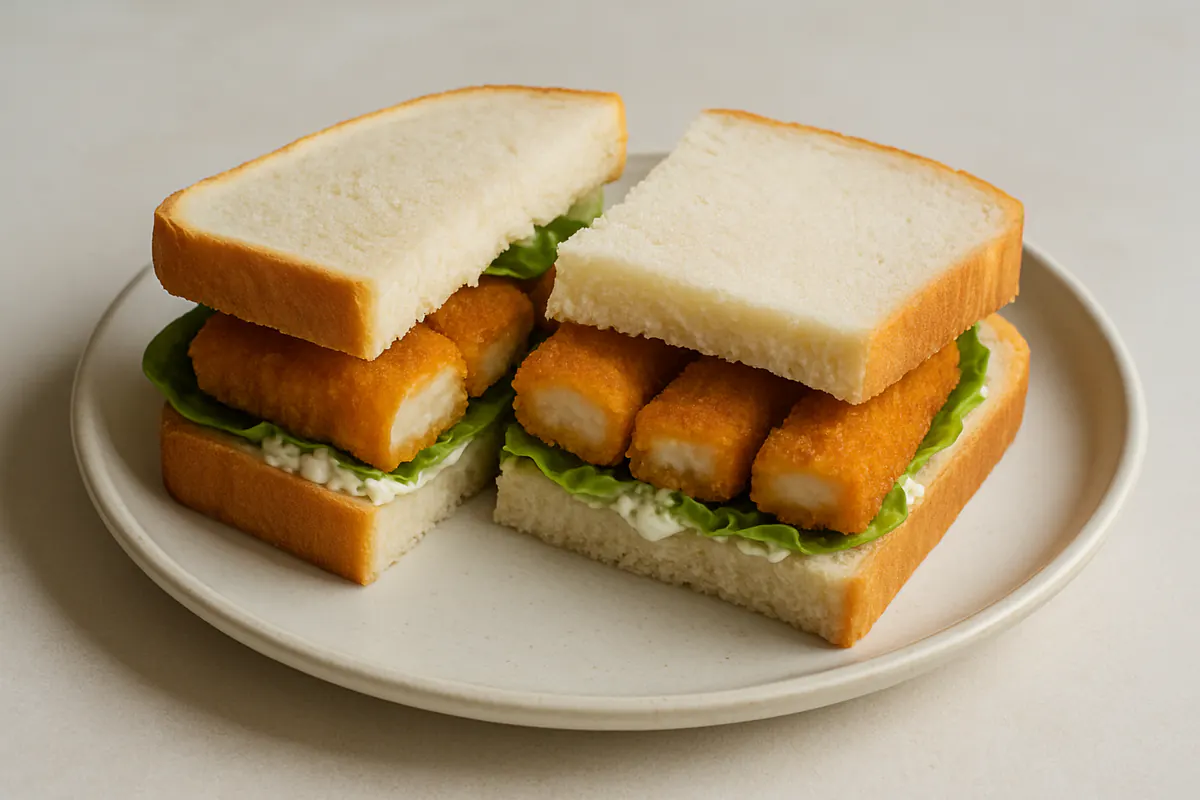 Illustration of Fish finger sandwiches