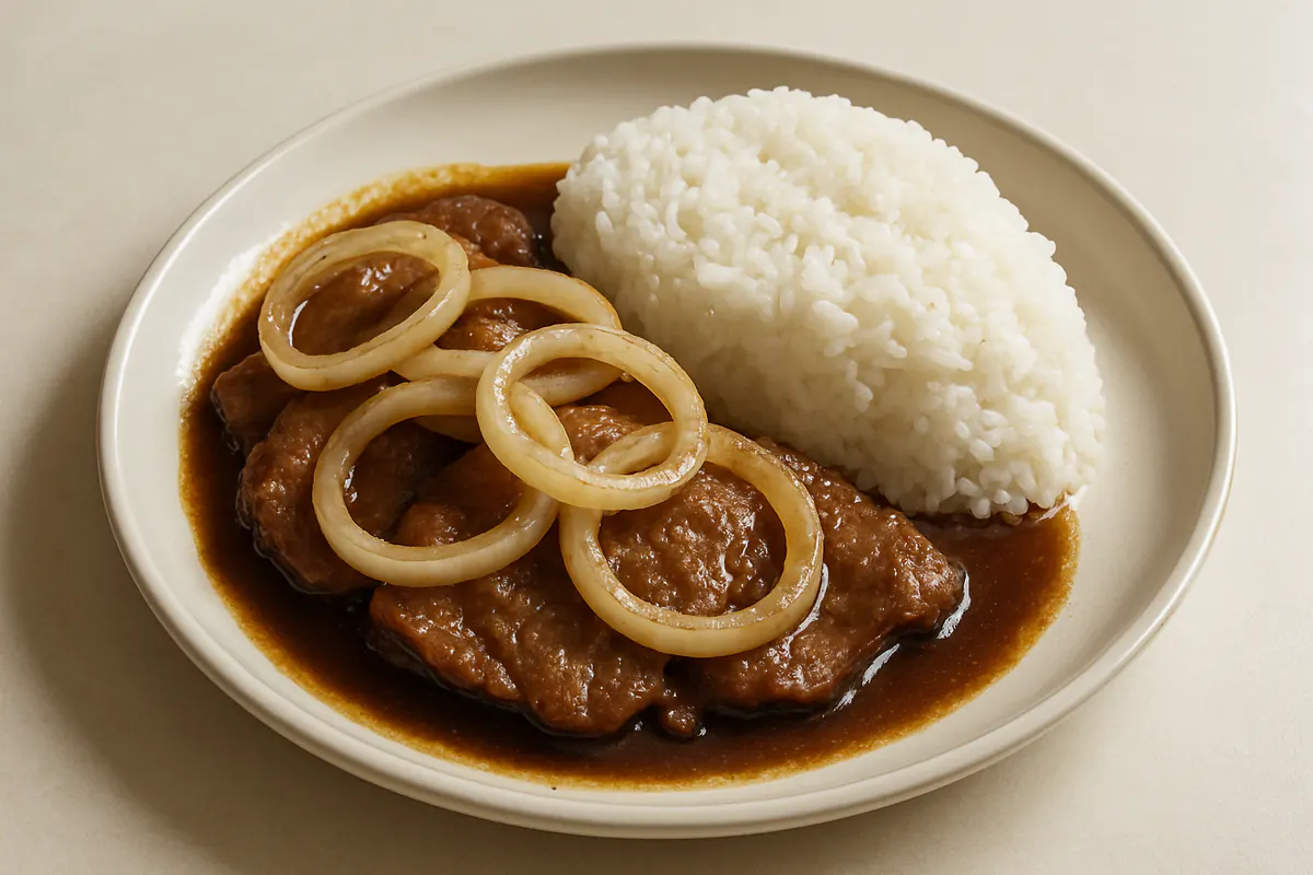 Illustration of Pork bistek