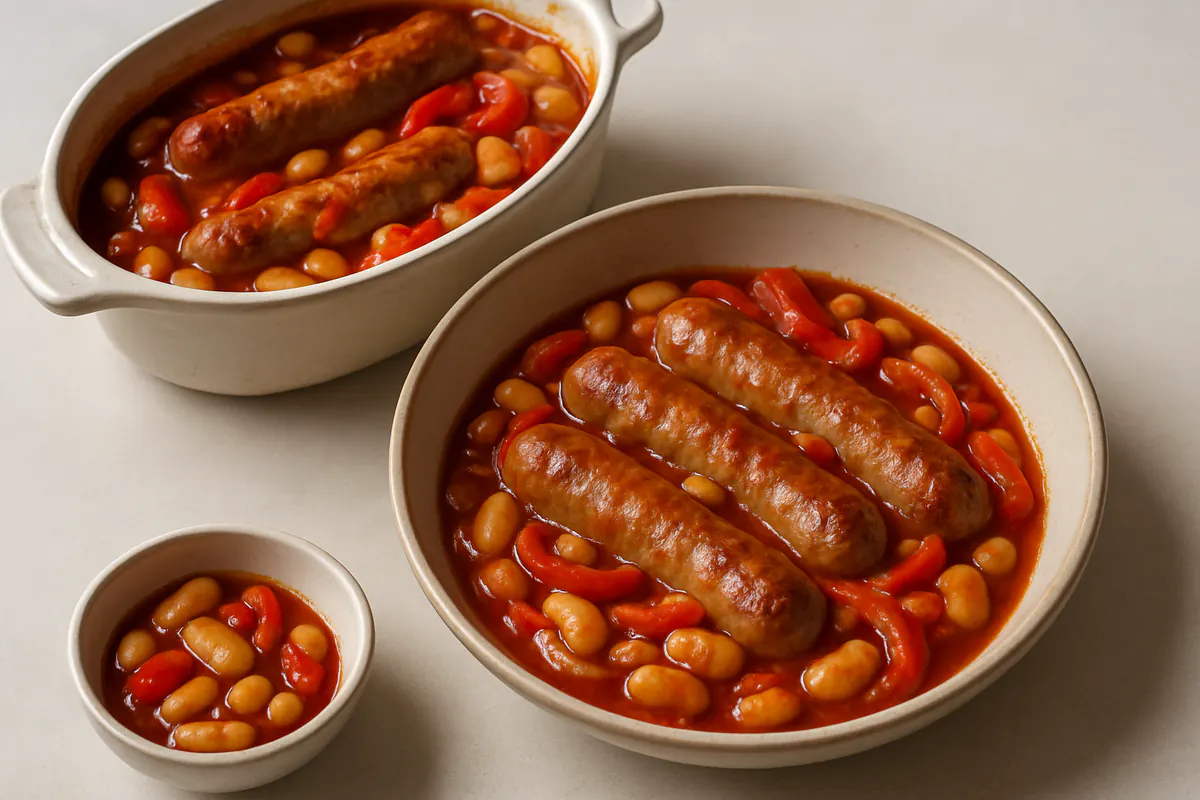 Illustration of Sausage casserole