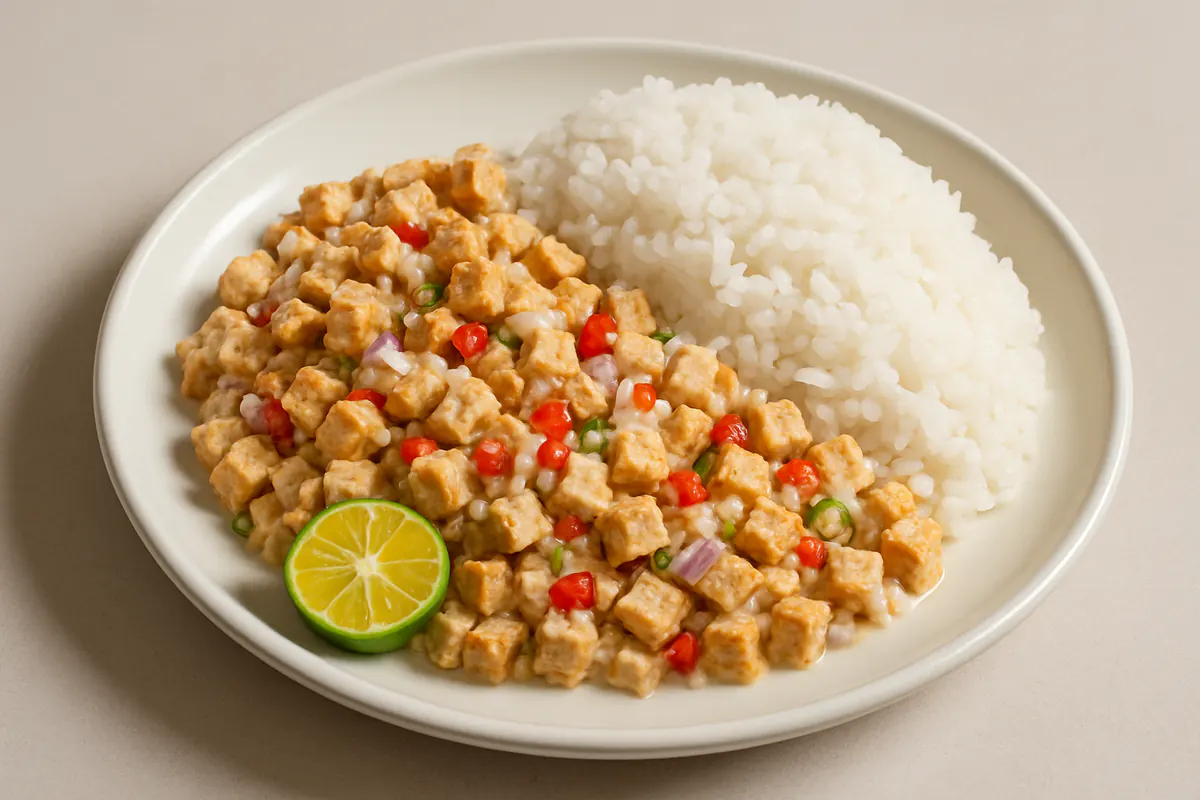 Illustration of Sisig na tokwa
